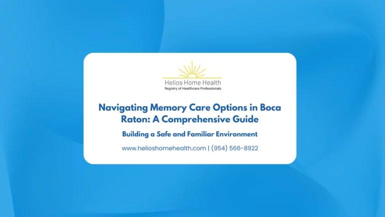 Navigating Memory Care Options in Boca Raton A Comprehensive Guide